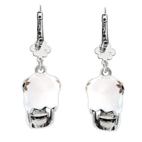 Skull Dangles Halloween Skeleton Earrings - Picture 6 of 8